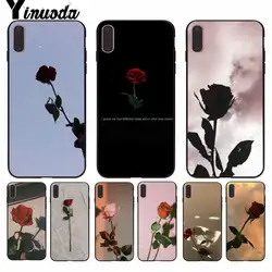 Yinuoda Lonely rose DIY роскошный высококачественный защитный корпус телефона для iPhone 8 7 6 6S Plus 5 5S SE XR X XS MAX Coque Shell