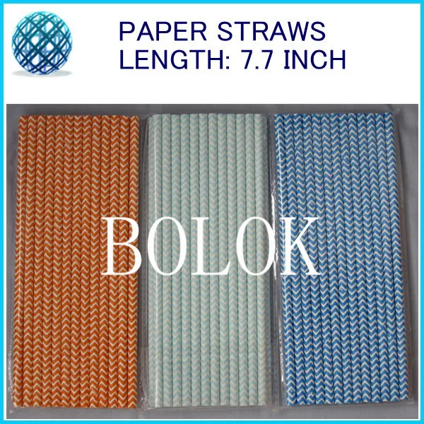 

Free Shipping(1500pcs/lot) 140colors & 25Packing environmental party Striped chevron and Polka Dot Drinking Paper Straws