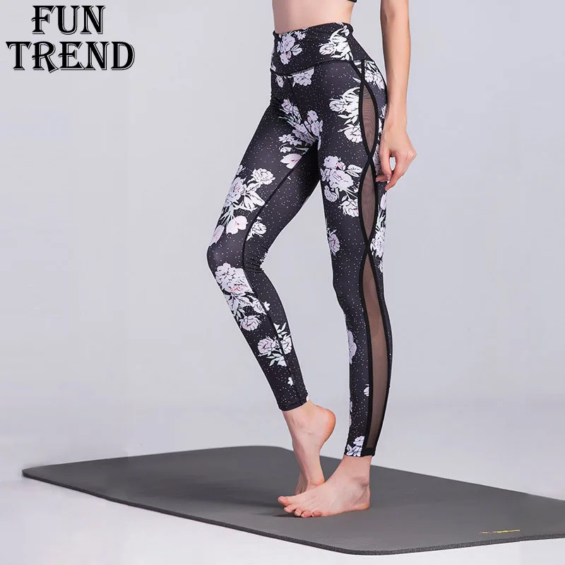 Женские спортивные штаны для фитнеса йоги дышащих леггинсов|yoga pants|fitness yogamesh running