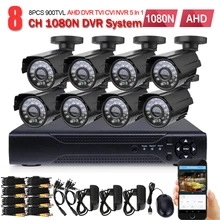 Домашняя система видеонаблюдения 8ch наружная Водонепроницаемая Камера Безопасности 8 каналов ahd-l 960 h dvr cctv камера видеонаблюдения комплект