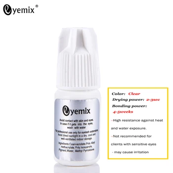

Eyemix 5 ml 2-3 sec Fast Drying Eyelash Extension Glue Super Glue for Individual Eyelash Extensions Adhesive keep 30days