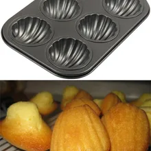 Антипригарная форма для выпечки, 6 чашек, форма для торта, мини-форма для кексов, пудинга, форма для торта Madeleine, форма для торта, сделай сам, инструменты для украшения выпечки