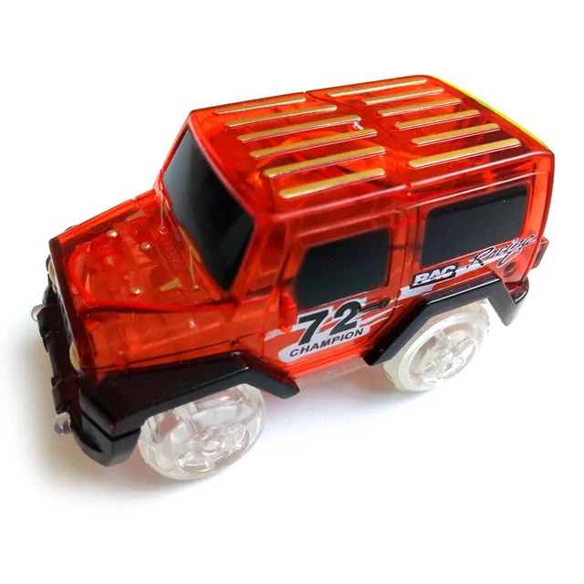 Leadingstar1pcs Children Led Electric Car Toy For Glow Tracks Leadingstar1pcs Children Led Electric Car Toy For Glow Tracks Shining In The Dark Racetrack Race Not Include Zk25