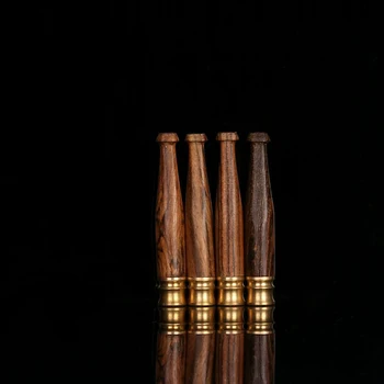 

1 Pcs Nanmu Wood Grain Solid Wood Pipe Cigarette Holder Mouthpiece Tobacco Pipe Filter Smoking Pipe Creative Gifts Smoke