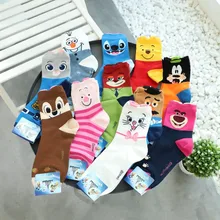 Kawaii Носки с мультяшными рисунками хлопковые носки милые носки для женщин и взрослых 10 пара/лот
