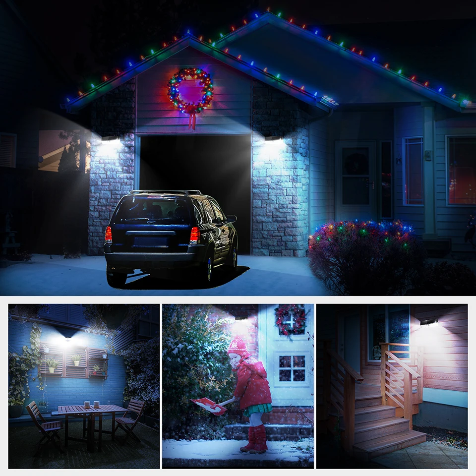 Mpow CD174 3 Adjustable Light Model 66 LED Bright Solar Powered Outdoor Lights (6)