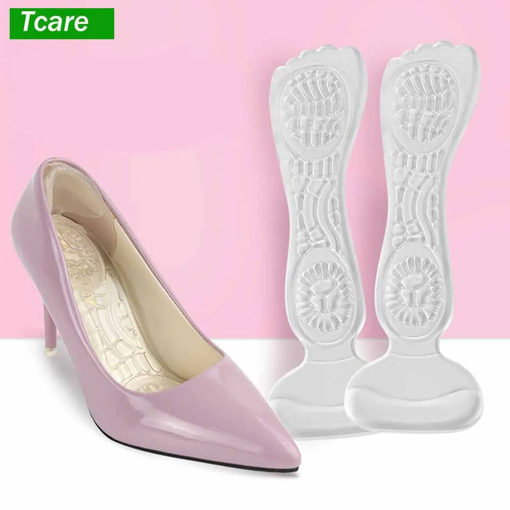 

1Pair Heel Pain Relief High Heel Cushion Pads, Soft Gel Shoe Inserts Self-Adhesive Shoe Insoles, Prevent Blister Callus Health