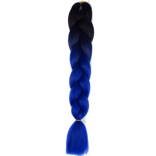 FALEMEI синтетические жгуты для вплетания волос Омбре яки объемное крупное плетение волос 100 г/упак. 5-6 пачек может наполнять голову 24 дюйма 60 цветов - Цвет: T1/27