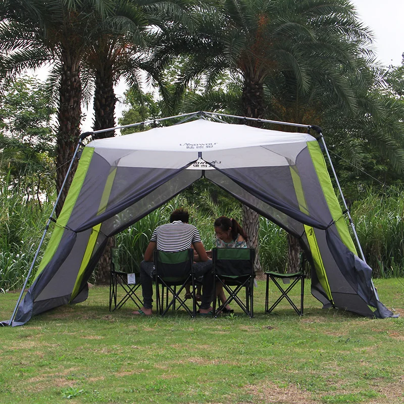 

Automatic Ultralarge 300*300*210CM 5-8 Person Anti-mosquito Camping Tent Large Gazebo Sun Shelter