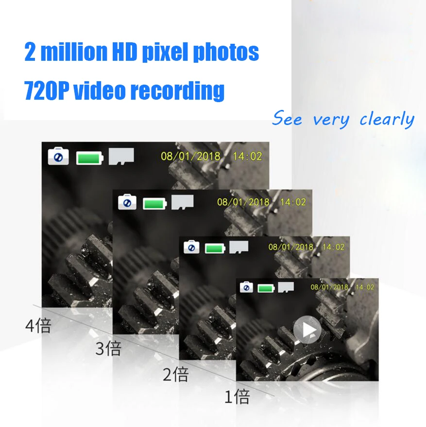  Car Maintenance Pipeline Industrial Endoscope HD Camera Auto Repair Detection 7.6mm Waterproof Prob