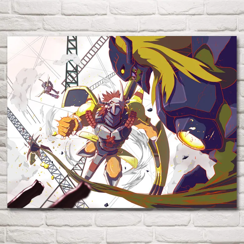 FOOCAME Digimon Adventure Sora Takenouchi художественные Шелковые Плакаты принты Живопись Домашний декор настенные картины для гостиной 24X32 дюймов
