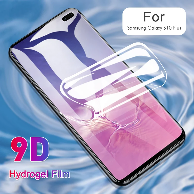 9D Hydrogel Film For Samsung Galaxy S10 S9 S8 Plus Note 9 8 S10e Full Curved Clear Screen Protector Not Glass | Мобильные телефоны