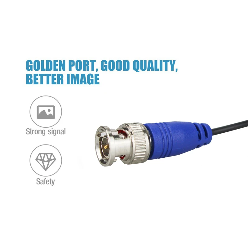 H.View 4PC 30m 100ft CCTV Cable BNC & DC Plug Video Power Cable for Wired AHD Camera DVR Video Surveillance System Accessories H.View 4PC 30m 100ft CCTV Cable BNC & DC Plug Video Power Cable for Wired AHD Camera DVR Video Surveillance System Accessories