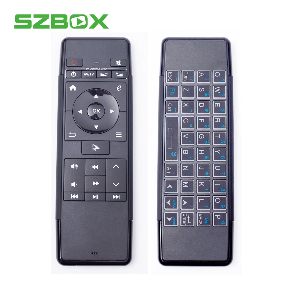 

69A Mini Air Mouse 2.4G Wireless Backlit Keyboard Remote Control with IR Learning Backlight For Smart Windows Android TV Box PC