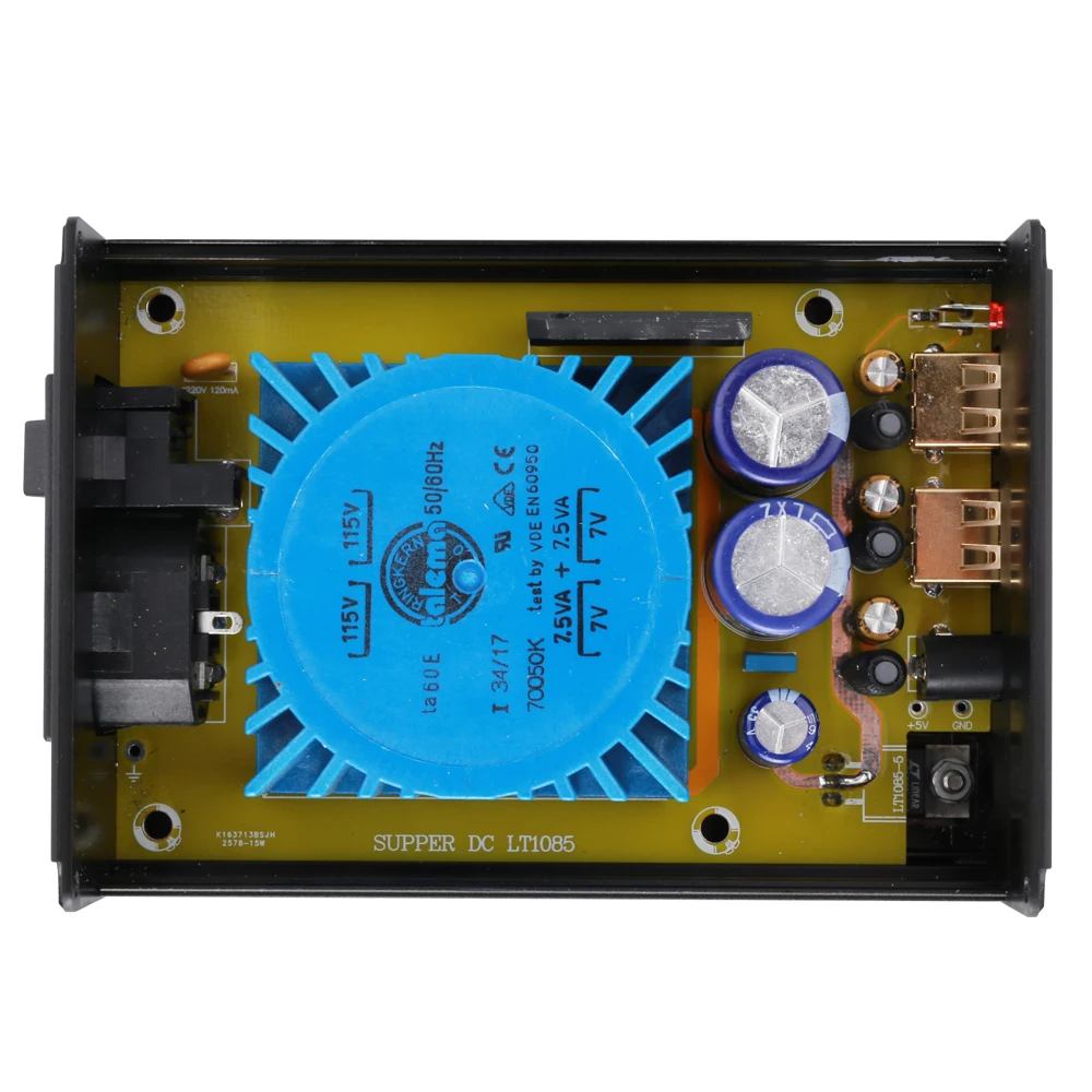 HIFI колледж HC306 TALEMA 5 в USB 15 Вт DC двойной выход лихорадка Линейный источник питания