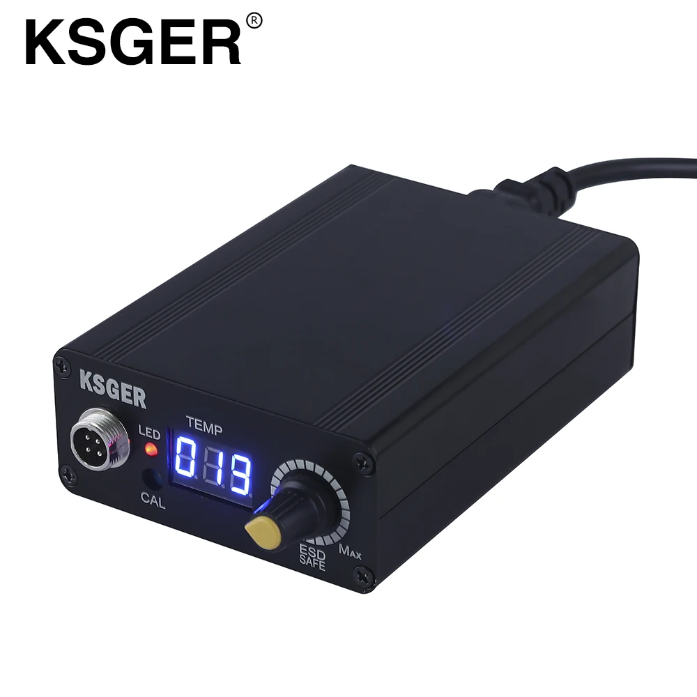 

KSGER MINI T12 STC Digital Completed Soldering Station 96w Power Supply Metal Case Cover Electric Solder Station EU Plug