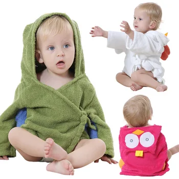 

2019 baby Bath robes 0-1 years owl Newborn Baby girls boys clothes sleep Robes Hooded pijama roupa de banho bebe recen nacido