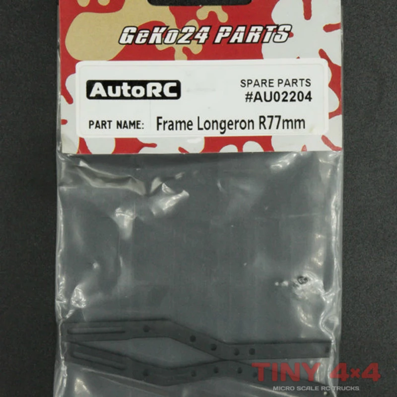 

AutoRC Geko 1/24 GK-24 share part rc cars 77mm Rear Chassis Rails #AU02204