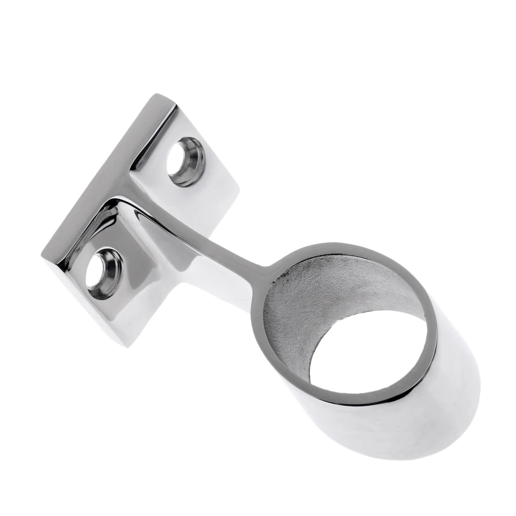 Boat Handrail Fitting Center Stanchion Marine Grade 316 Stainless Steel Corrosion Resistant Durable