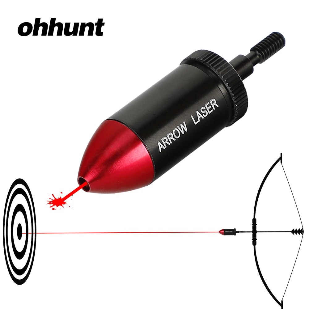 ohhunt Hunting Crossbow Archery Red Dot Laser Bore Sight Collimator kit