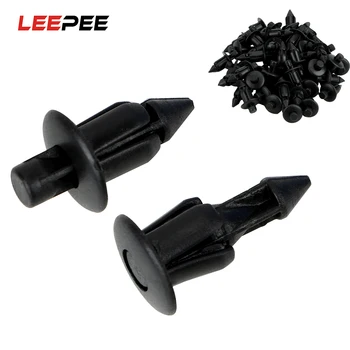

LEEPEE 50 Pieces/set Car Door Trim Panel Clips Retainer Clips Plastic Rivet For Toyota Lexus 7mm Hole Auto Fastener