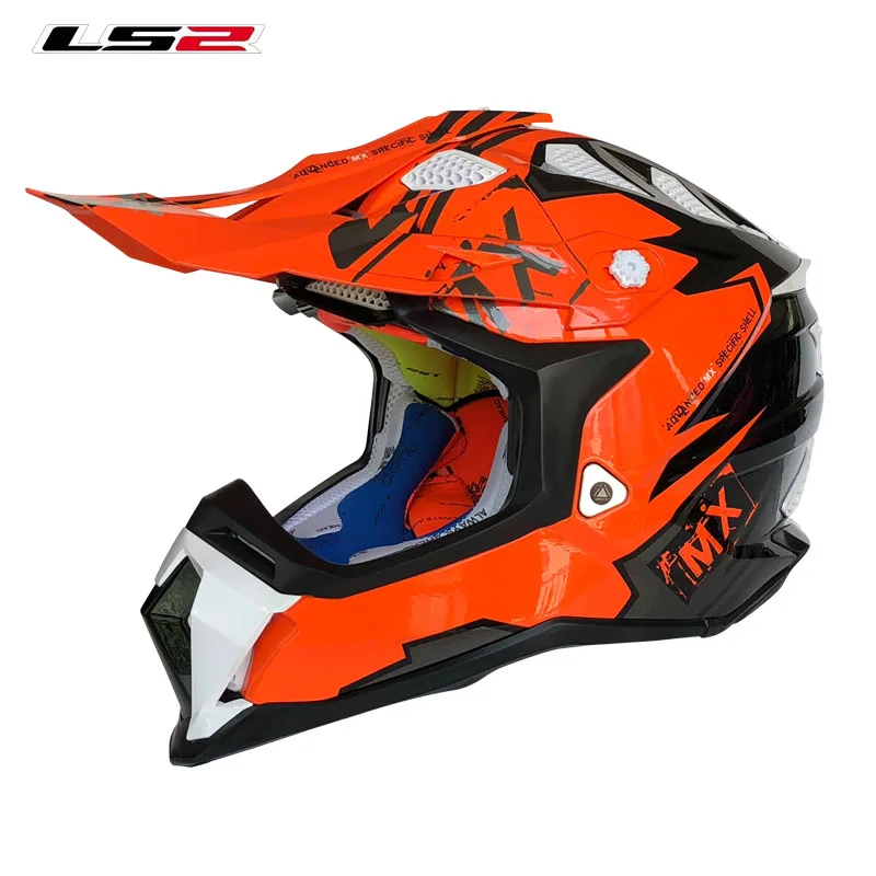 LS2 MX470 subverter шлемы для мотокросса шустрые ATV dirt bike racing enduro casco capacete внедорожный спортивный LS2 мотоциклетный шлем - Цвет: 2