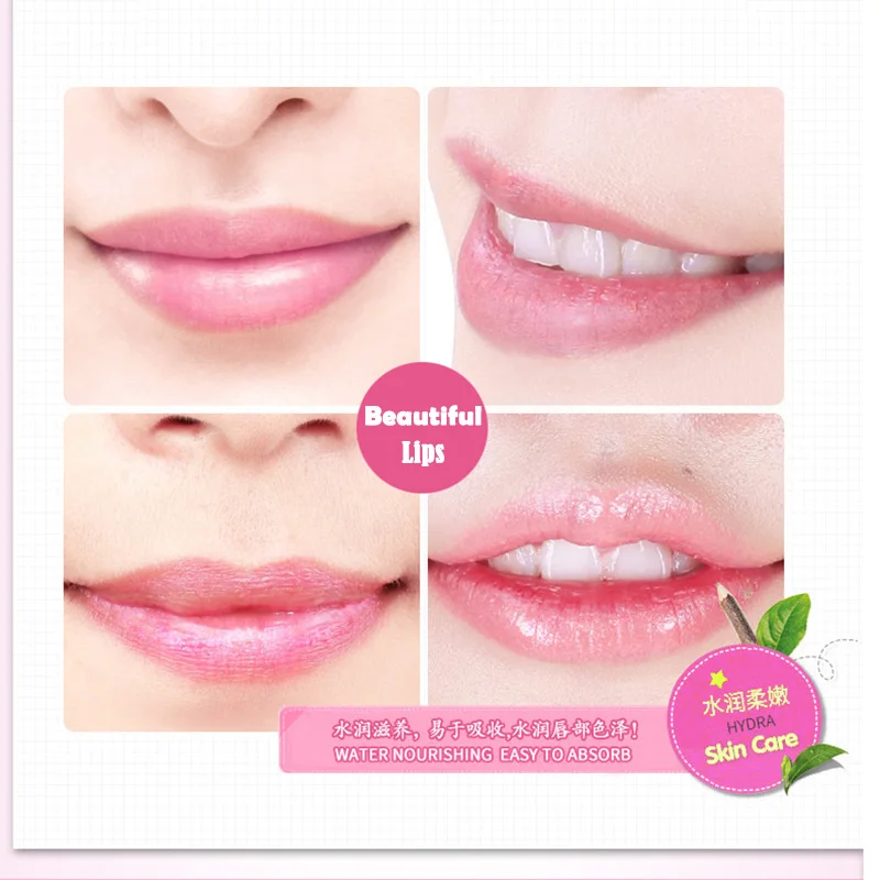 Beauty Pink Collagen Lip Mask Care Gel Mask Membrane Moisture Essence Anti-Ageing Crystal Pads Lip Membrane Lips Skin Care