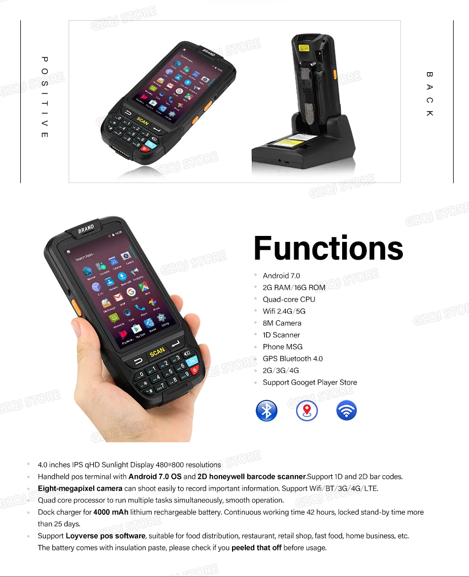 2-GZPDA01 PDA handheld Terminal-