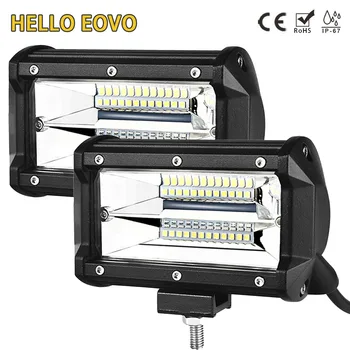 

2PCS 5.2 inch LED Bar LED Work Light Bar Driving Offroad Boat Car Tractor Truck 4x4 SUV ATV 12V 24V Rated 72W Actual 18W
