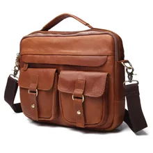 Мужская сумка из натуральной кожи, мужская сумка на плечо, винтажный портфель, мужская сумка-мессенджер, мужская кожаная сумка, чехол для мусора цвета хаки