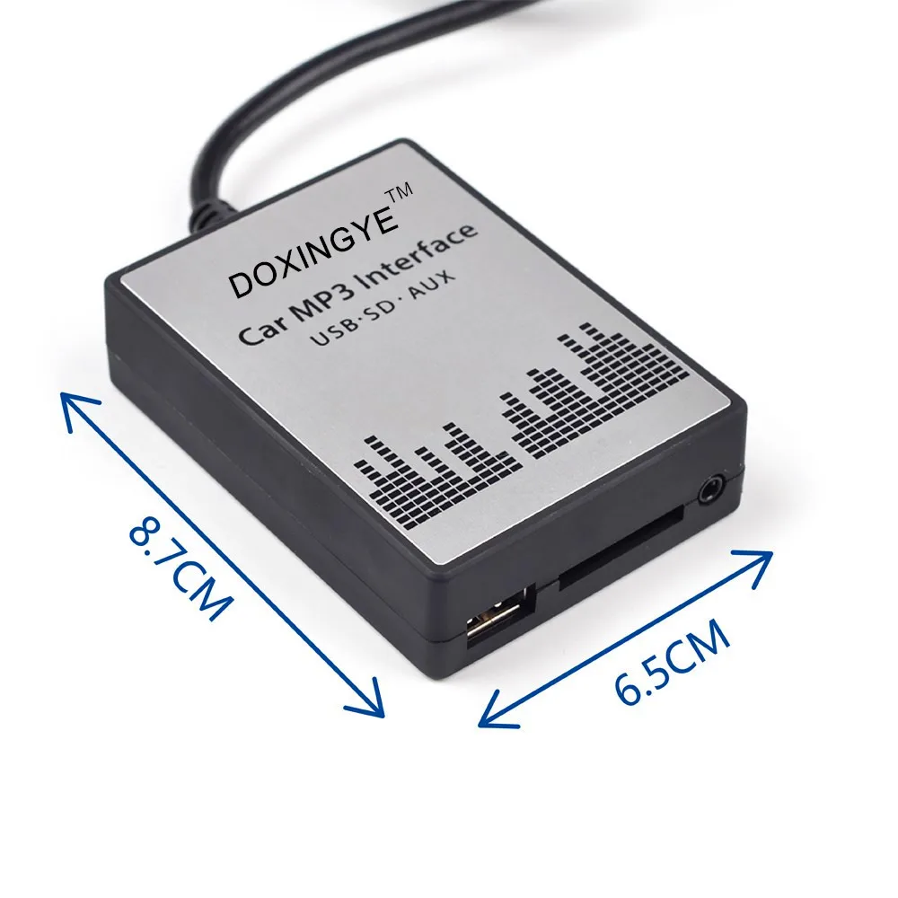 DOXINGYE USB SD AUX Автомобильный mp3 плеер Музыкальный радио цифровой CD Changer Adapte Музыка для VW Audi Golf Skoda Seat 12Pin интерфейс