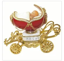 Cute baby pony car egg music box lover gift creative gift choice for Christmas music box