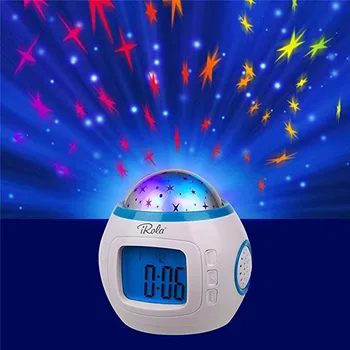 

Projection Small Alarm Clock- Soothing Music Starry Star Sky Digital Led Calendar Thermometer horloge reloj despertador
