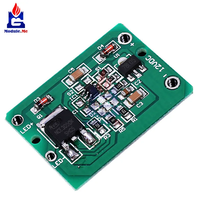 

12V Capacitive Touch Switch Sensor Module Push Button Touching Key Module Jog Latch With Relay DC 6-20V 3A