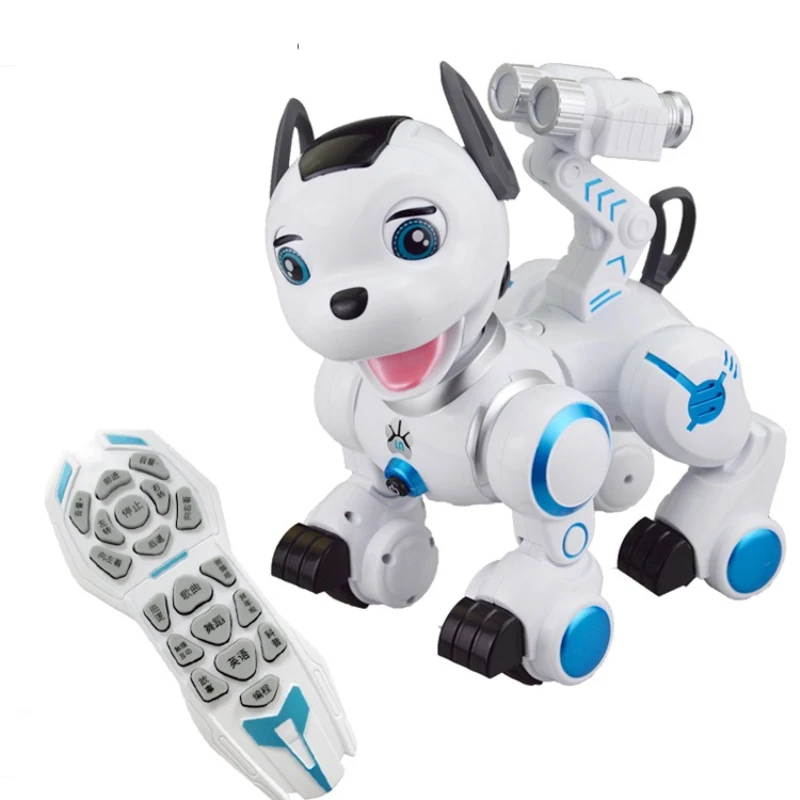 Newest Style IR Remote Control Animal Intelligent Robot Dog K10 Touch Induction Function RC Dog With Walking Dancing Patrol Dog