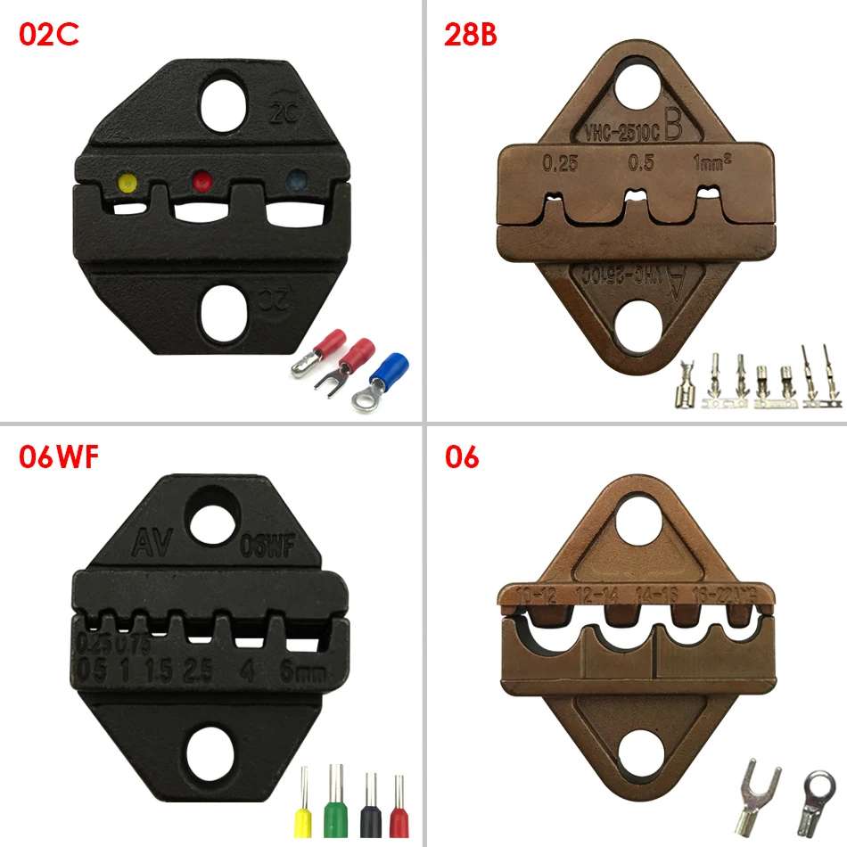 

crimping die crimper jaws SV RV MPD terminal DuPont 2.54/2.8/3.96/4.8/6.3/5556/5557 tube terminal sn series pliers