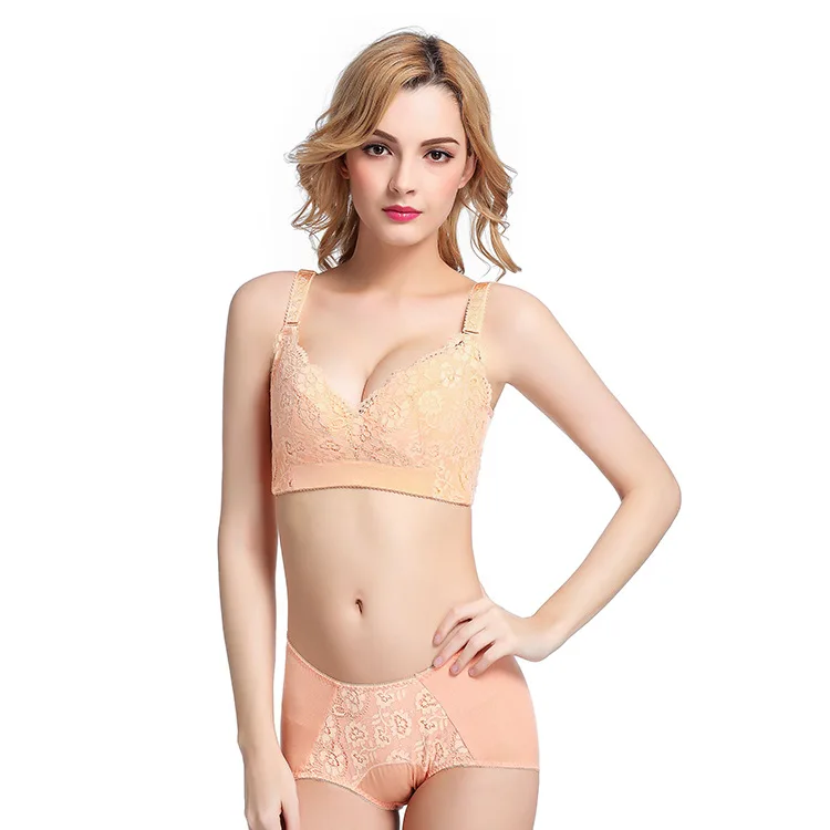 

Free shipping Women plus-size Minimizer bra Comfortable gathering wireless underwear push up bra