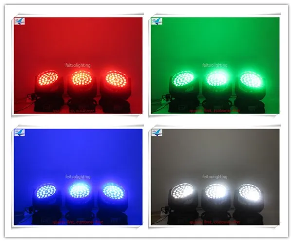 2 шт./партия Zoom Moving Head Light 36X10 Вт RGBW 4в1 DJ Light оборудование Свадебная вечеринка в стиле диско сценический свет