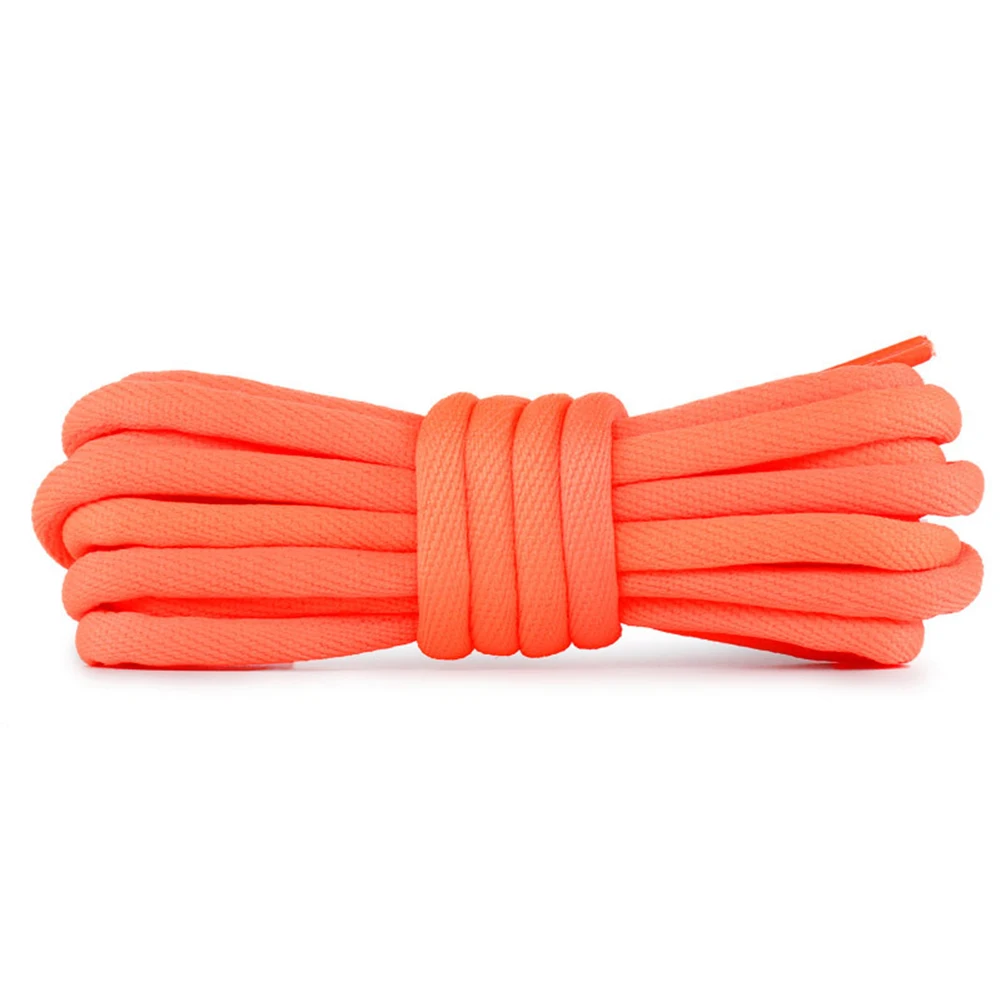 1 пара 120 см 14 цветов новые шнурки высокое качество полиэстер Твердые классические круглые шнурки повседневные спортивные ботинки кружева - Цвет: Оранжевый