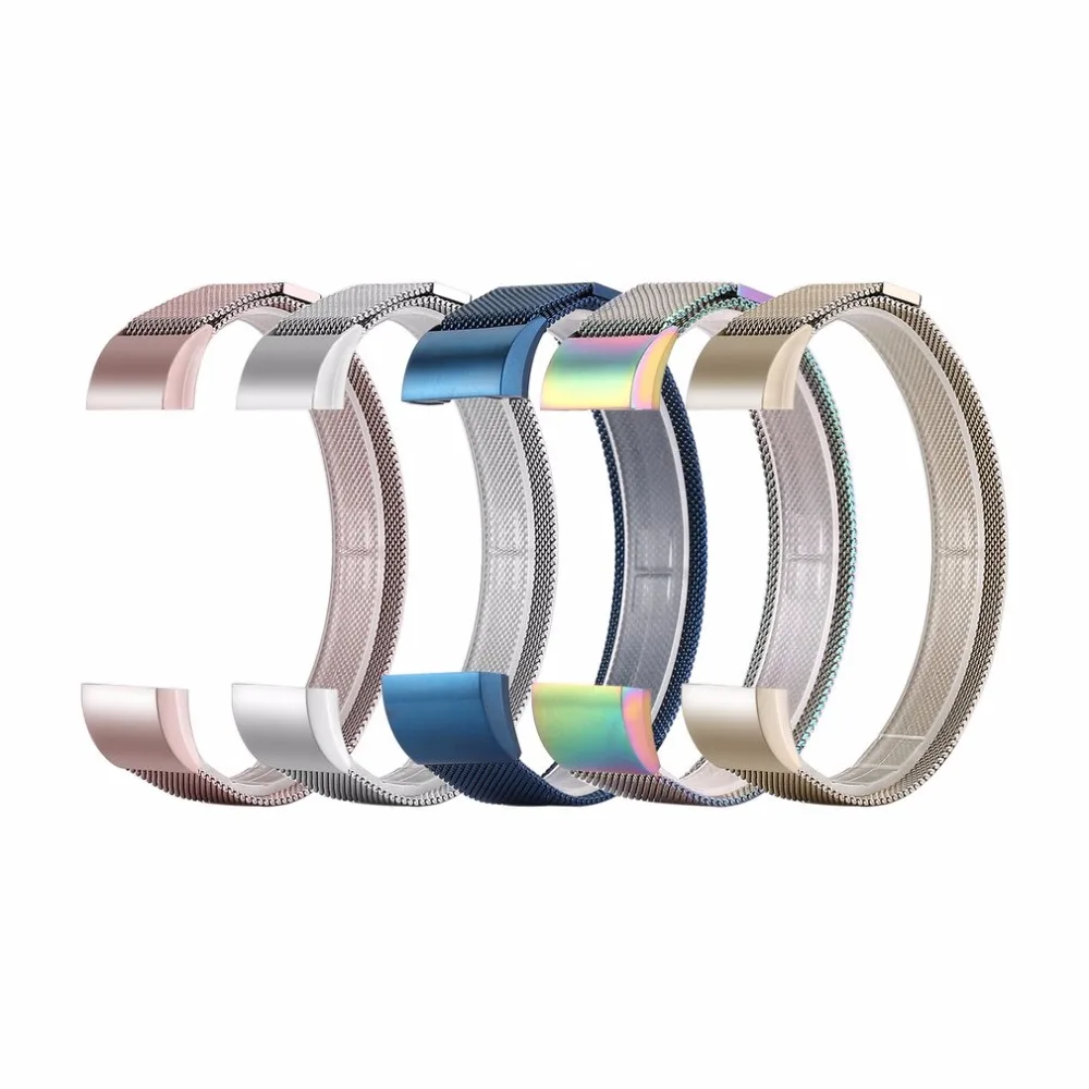 

NEW Luxury Watchband 21mm Milanese Magnetic Loop Stainless Steel Universal Watchbands Watch Strap Bands For Fitbit Charge 2