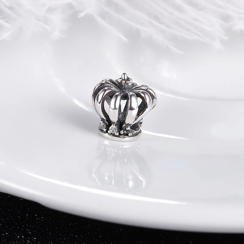 Suplush 925 пробы серебряные сверкающие бусины Подвески подходят бренд браслет для женщин Diy ювелирные аксессуары подарок для женщин