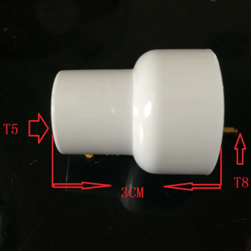 T8 к t5 цоколь конвертер T5 светодиодный держатель трубки адаптер x10
