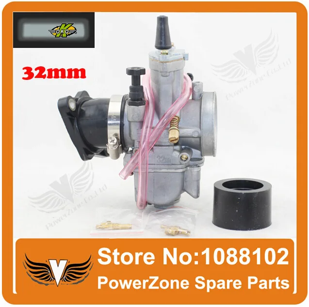 

OKO PWK Carburetor 32mm With Adapter Mainfold Motorcycle Racing Carburetor 150cc 250cc GY6 Dirt Pit Off Road Motocross Bike