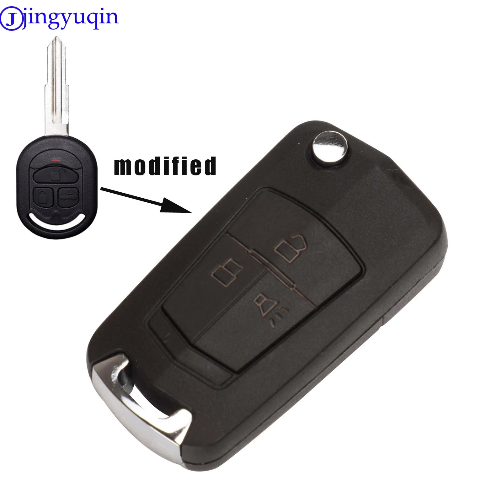 

jingyuqin 3b Modified Remote Key Shell Case for Chevrolet Lacetti/Optra/Nubira Vehicle Pocket Alarm 2005 2006 2007 2008 2009
