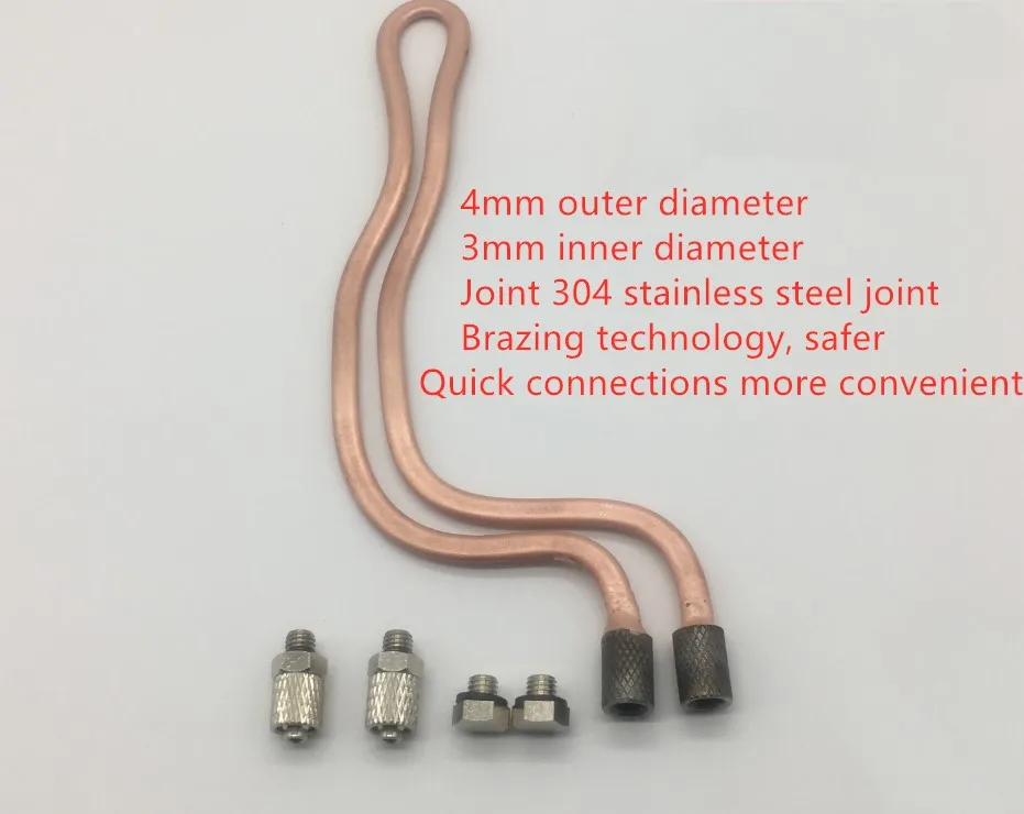 Retrofit Notebook Water Cooling Radiator Watercooled Bend Copper Tube