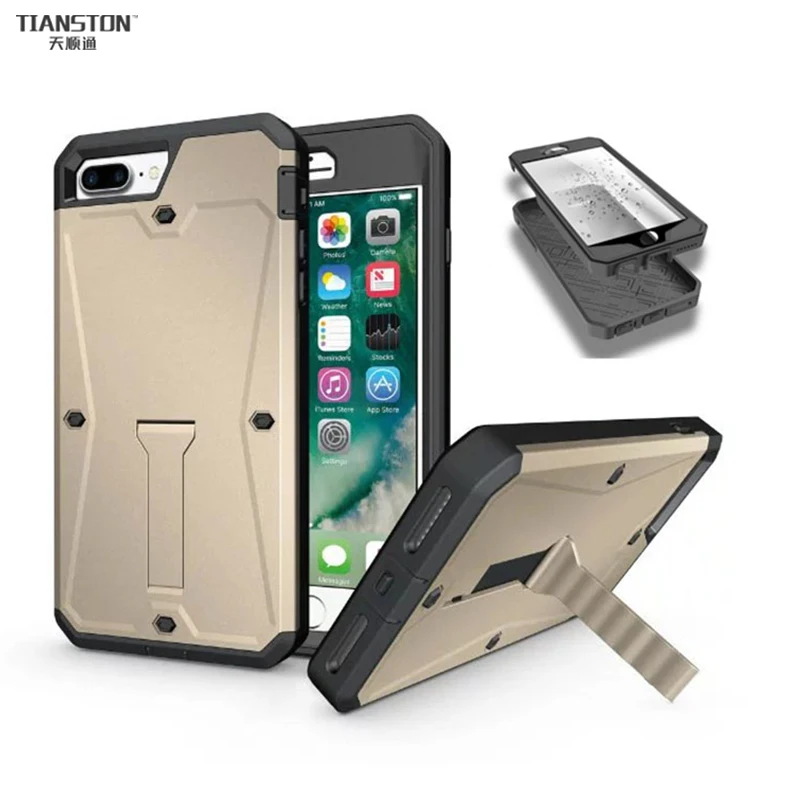 TIANSTON Waterproof Case For iPhone 6 6S 6Plus Built in