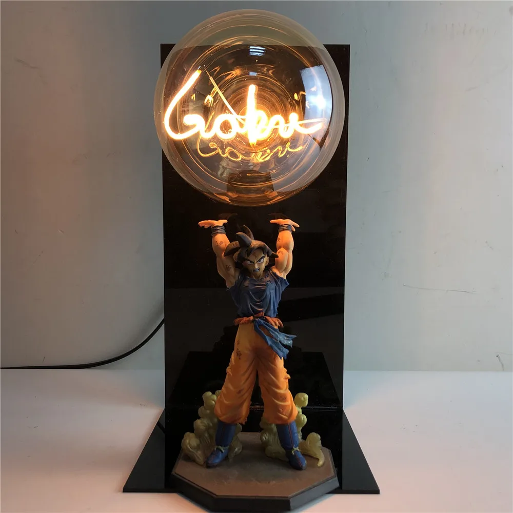 Фигурки Son Goku светодиодный ночсветильник лампа Super Genki DmaSpirit Bomb настольная DBZ