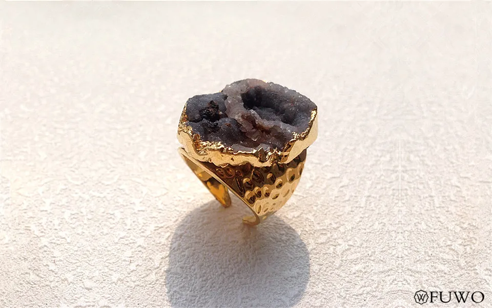 Natural Sun Agate Stone Rings 8