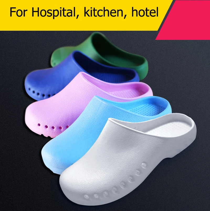 

Women Slippers Surgical Shoes Operating Room Slippers Laboratory EVA Medical Shoes Anti-slip Anti-acupuncture Nurse Slippers