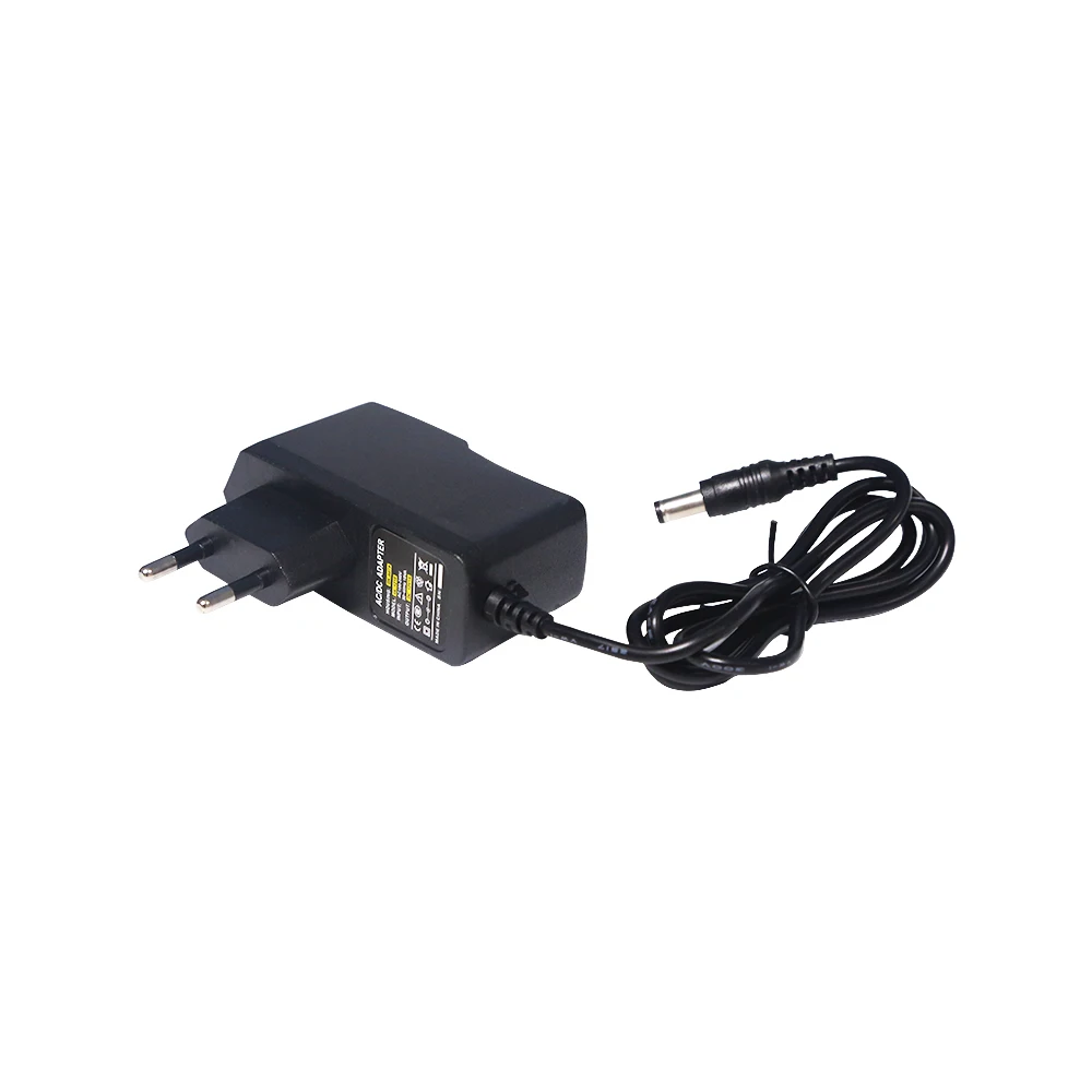 

12V AC DC Adapter 100-240V 50-60Hz 18VA Converter Adapter Charger Power Supply EU Plug Black